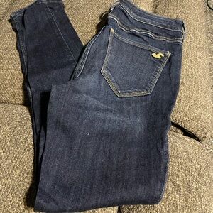 Hollister Women's Dark Blue Jeans Leggings